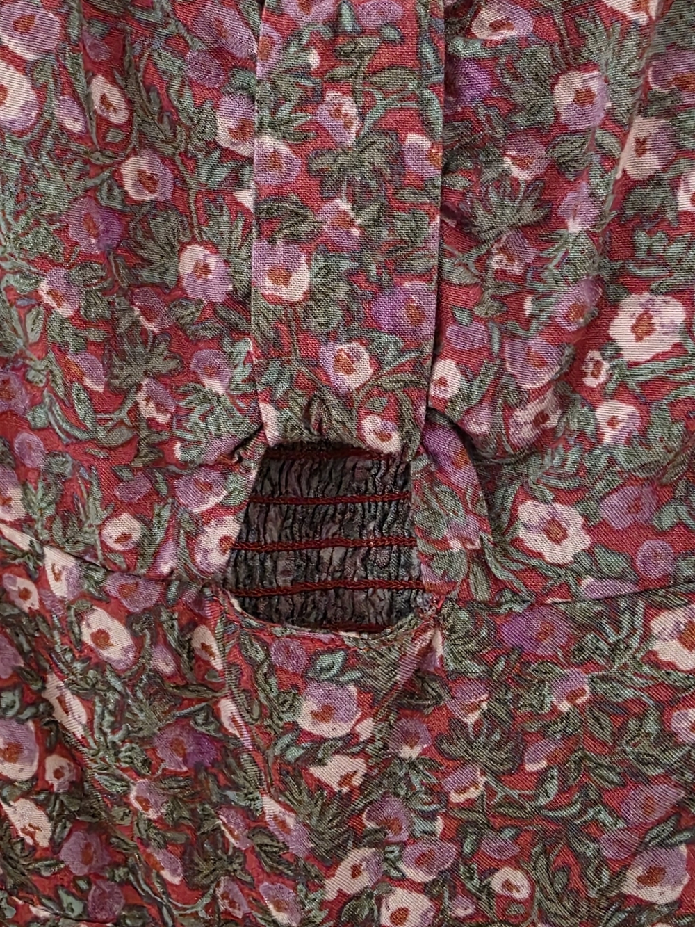 Aeropostale Cottagecore Ditsy Floral Wide Leg Jumpsuit Boho Whimsigoth M - Picture 5 of 9